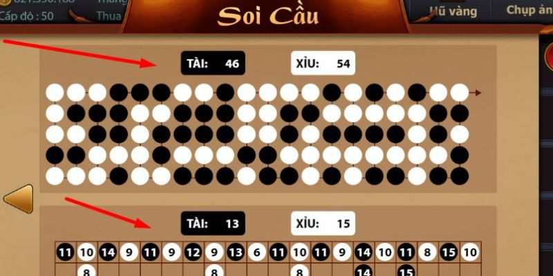 Soi cầu tài xỉu - Phương pháp soi chuẩn trăm trận trăm thắng 3 Soi cầu tài xỉu bằng cách dùng cầu nghiêng là phương pháp hiệu quả